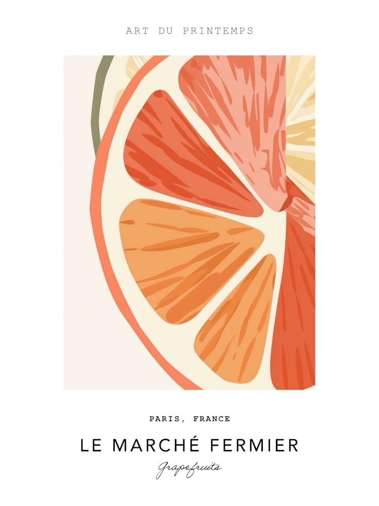 Grapefruits Le Marche Fermier Poster 4