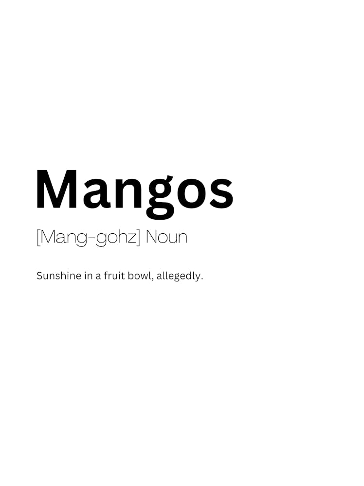 Mangos Definition Meaning