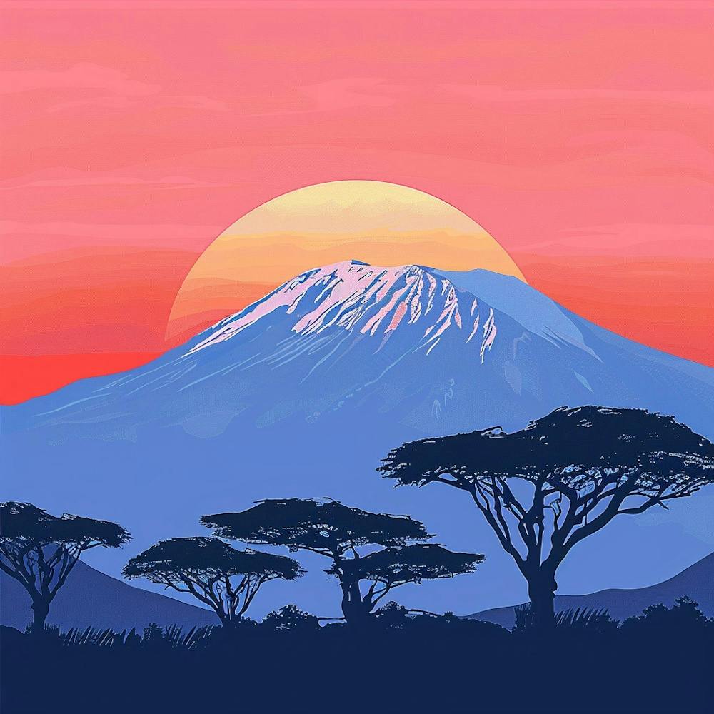 Sunset In Kenya