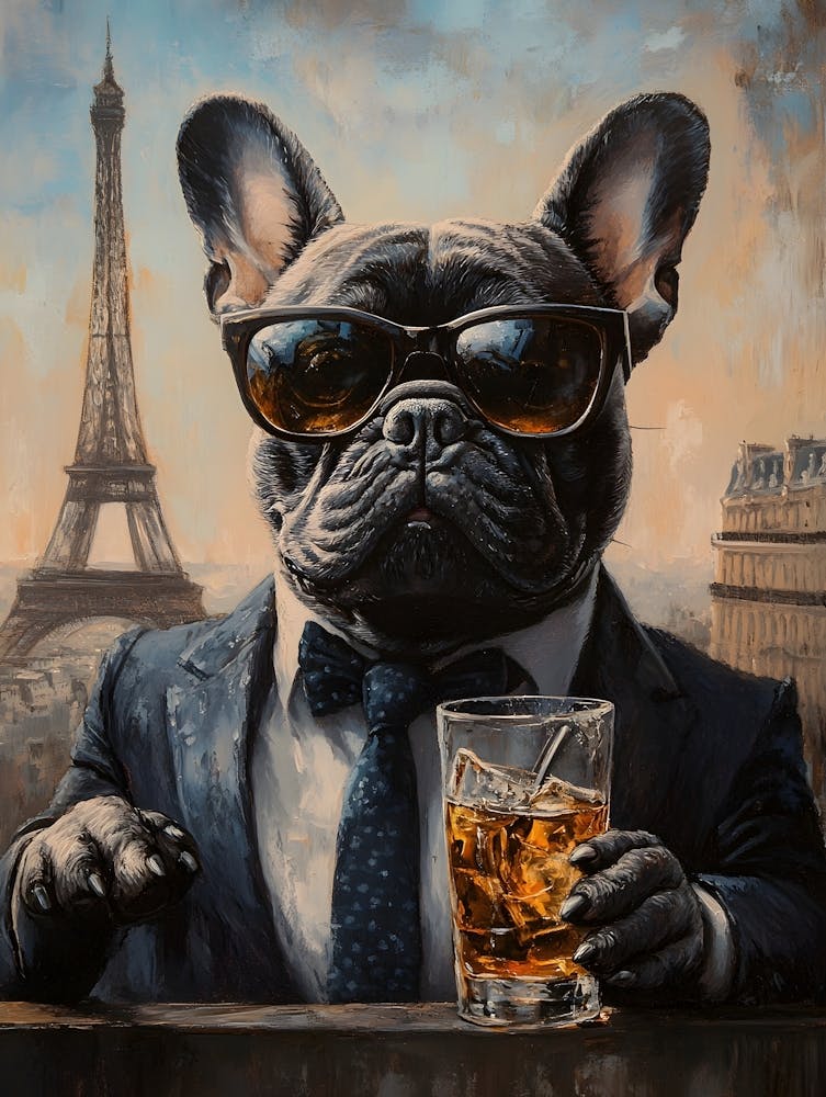 Whimsical Frenchies At The Bar 18