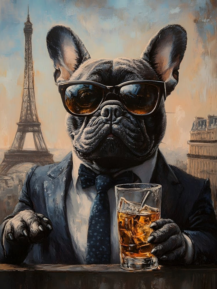 Whimsical Frenchies At The Bar 18
