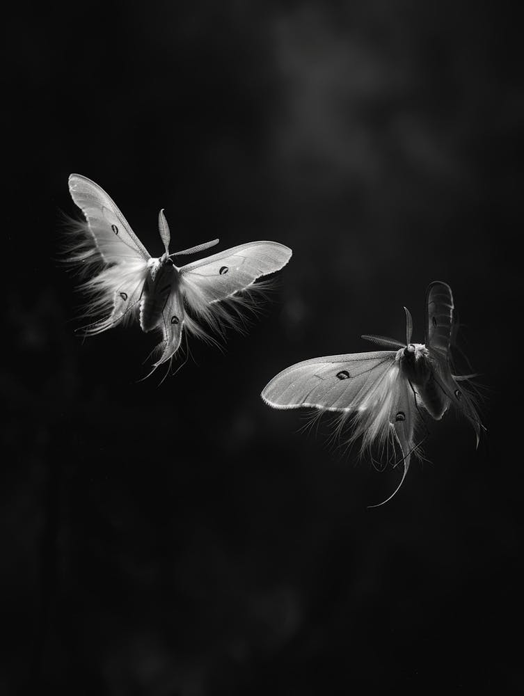Moths In Flight 1
