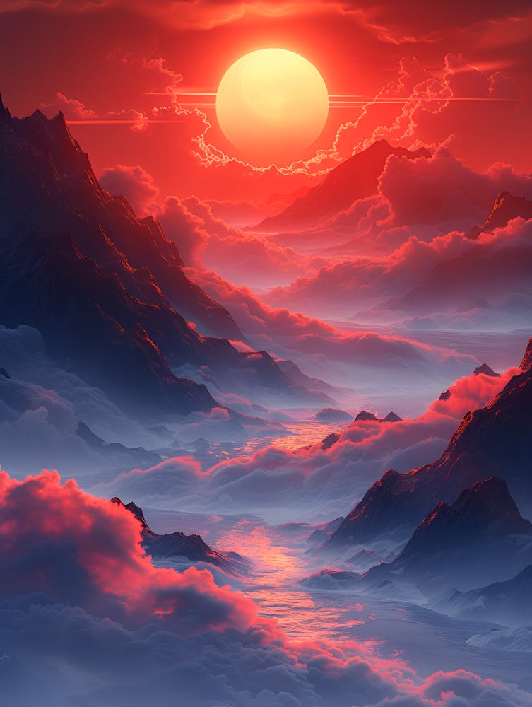 Sunset In The Mountains 16