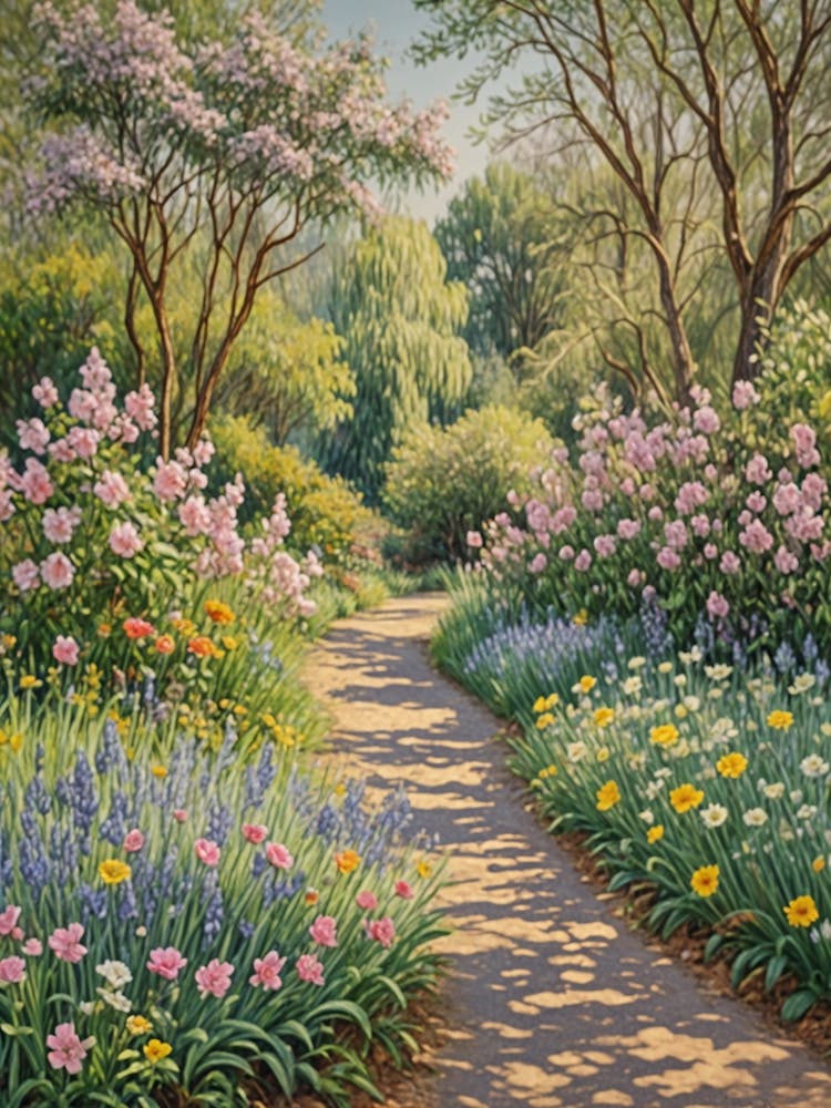 Path In The Flower Garden