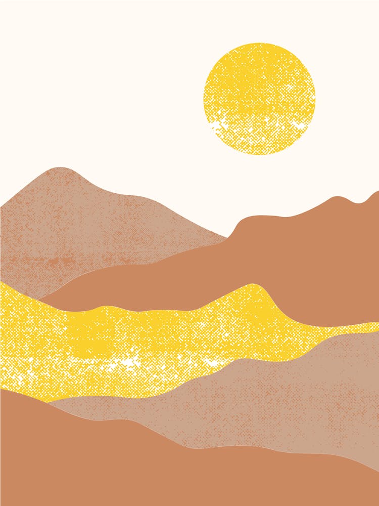 Sunset In The Desert