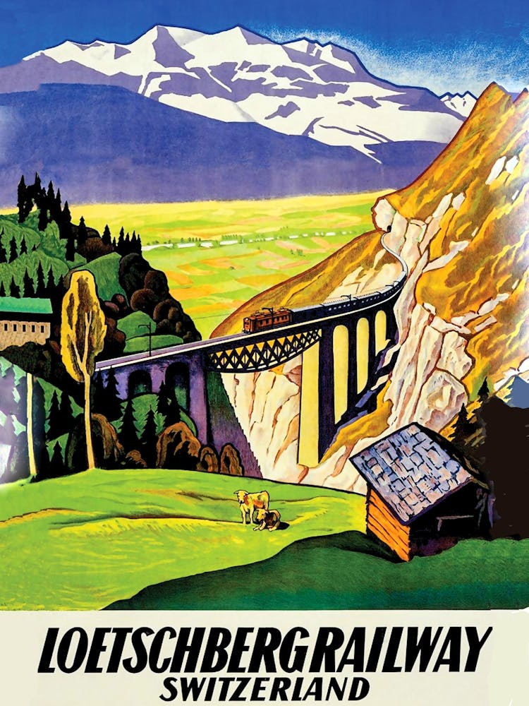 Lötschberg Railway, Switzerland