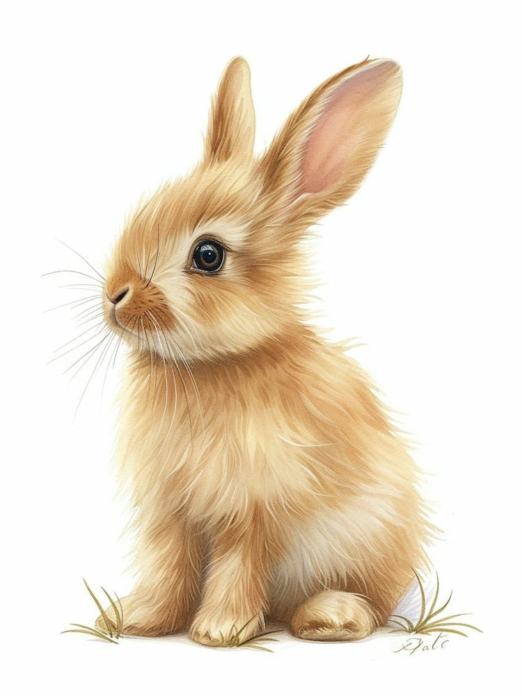 Netherland Dwarf Rabbit Kids Illustration 4