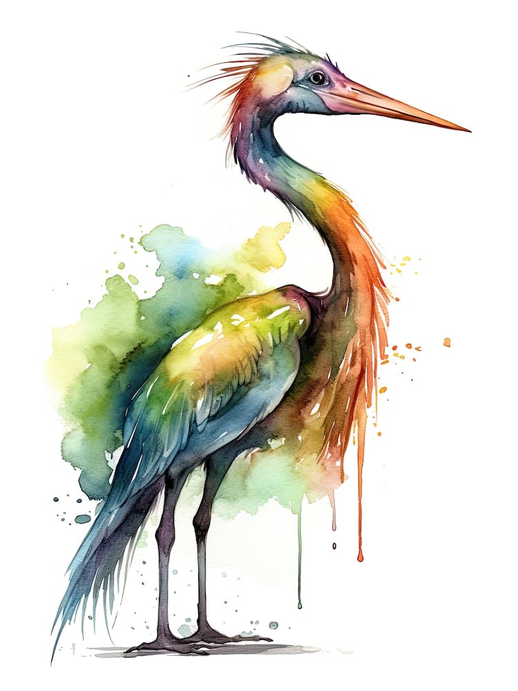 Quetzalcoatlus Cute Dinosaur Watercolour 4