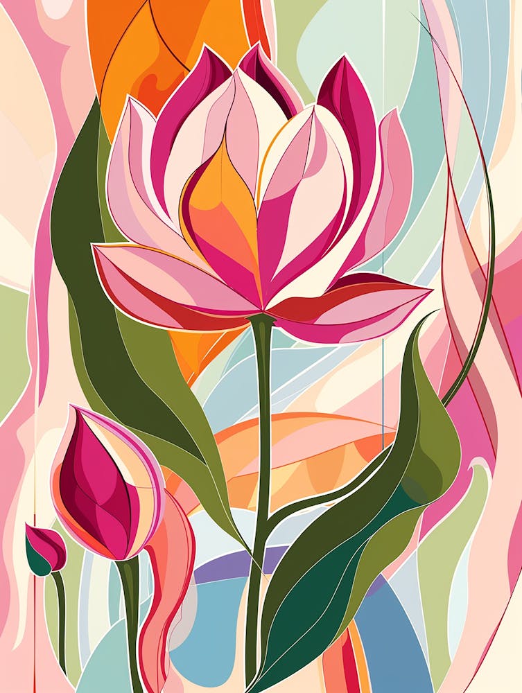 Lotus Flower Painting