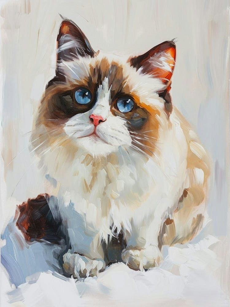 Ragdoll Cat Painting 4