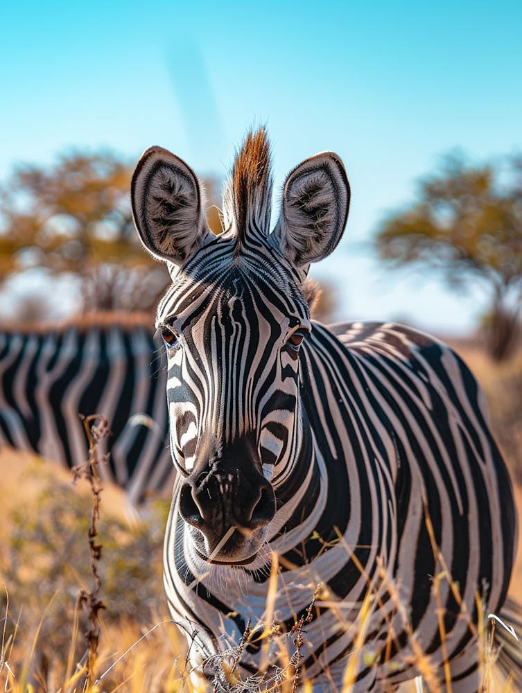 Zebras In The Grass