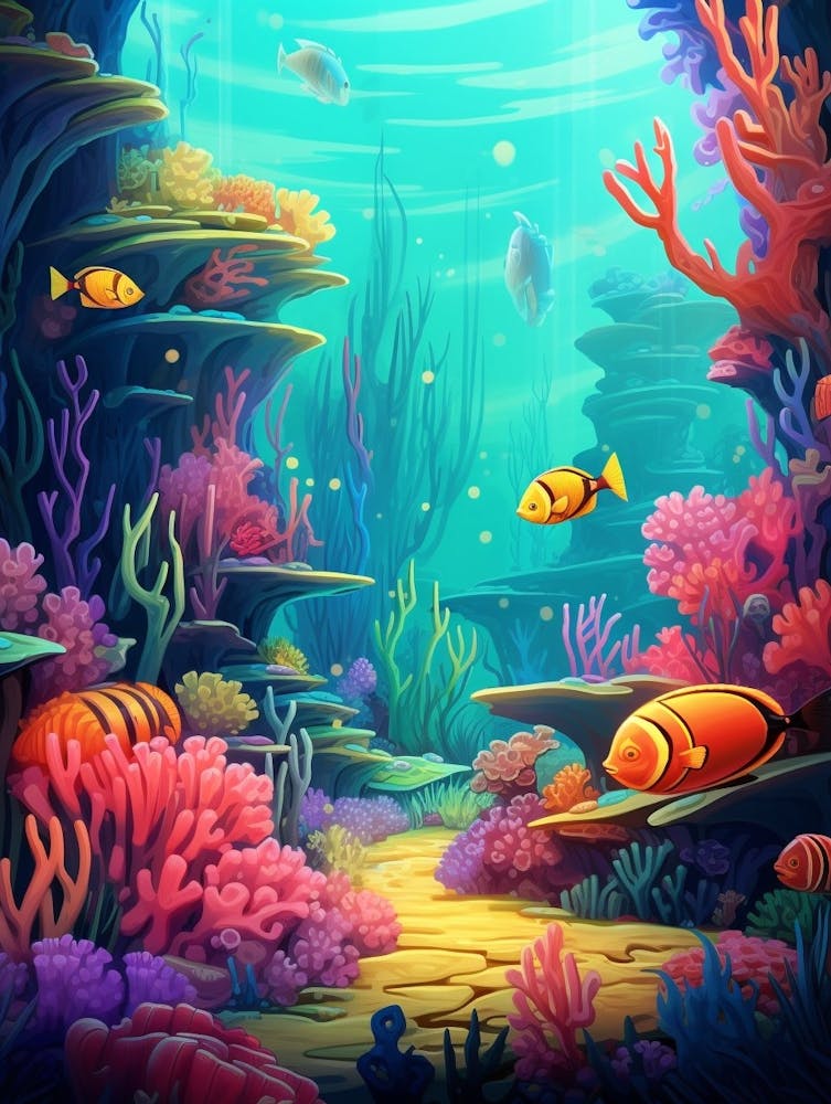 Coral Reef Cartoon 1