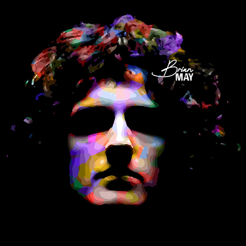 Brian May Music Legend in Colorful