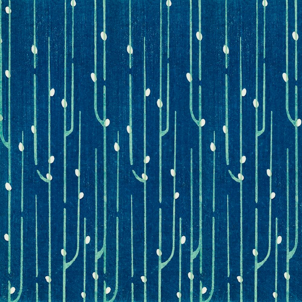 Vintage Ukiyo-e Woodblock Print Of Japanese Textile, Shima Shima, Furuya Korin (10)