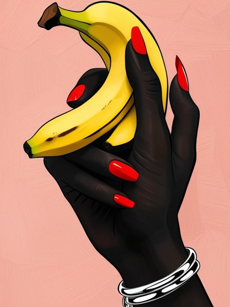 Black Woman Holding A Banana 3