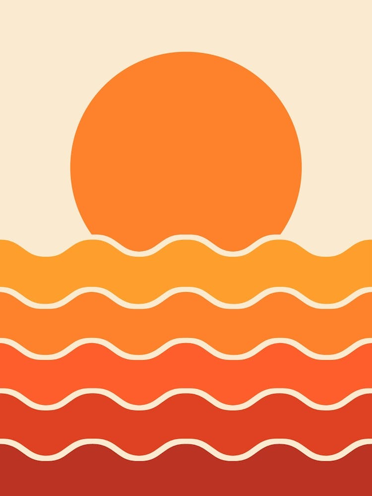 Mid Century Modern Sunset