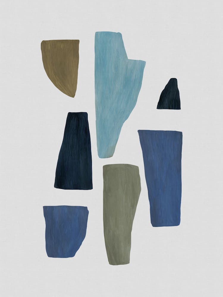 Blue & Brown Abstract