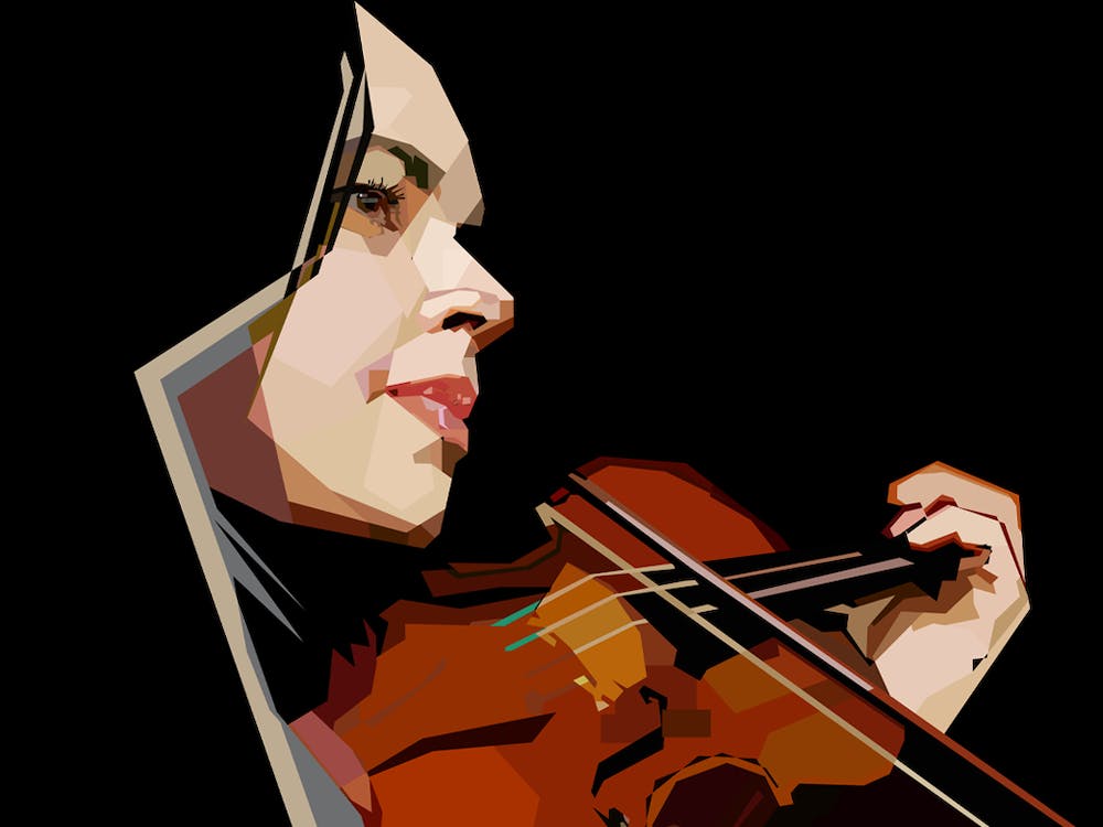 Vintage Woman Violinist