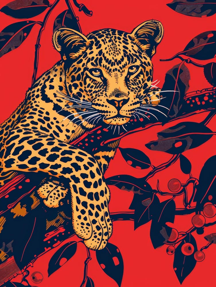 Leopard im Baum