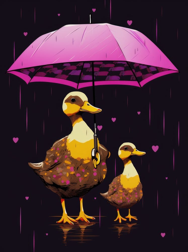 Ducks In The Rain