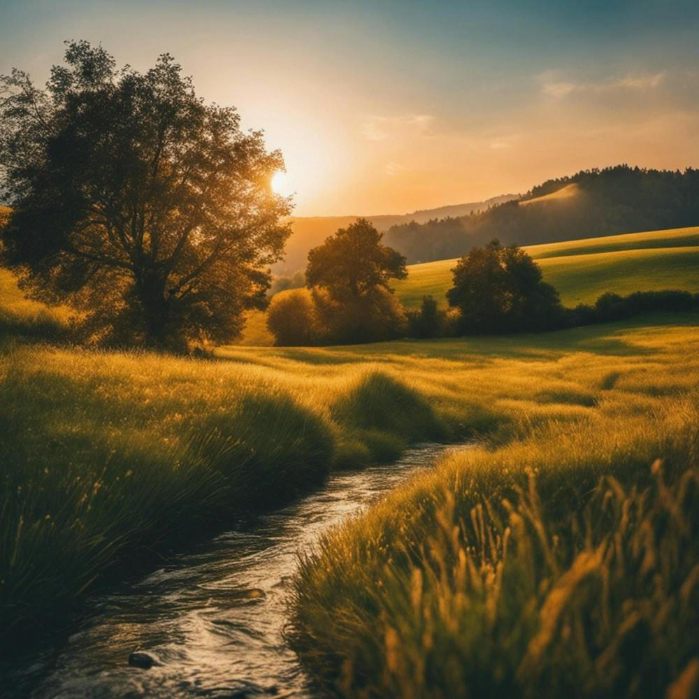 Sunset In A Field 4