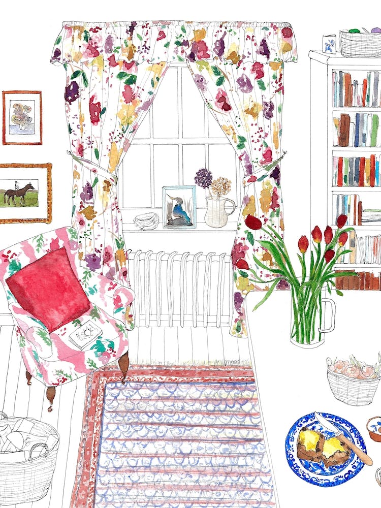 English Country House Colourful