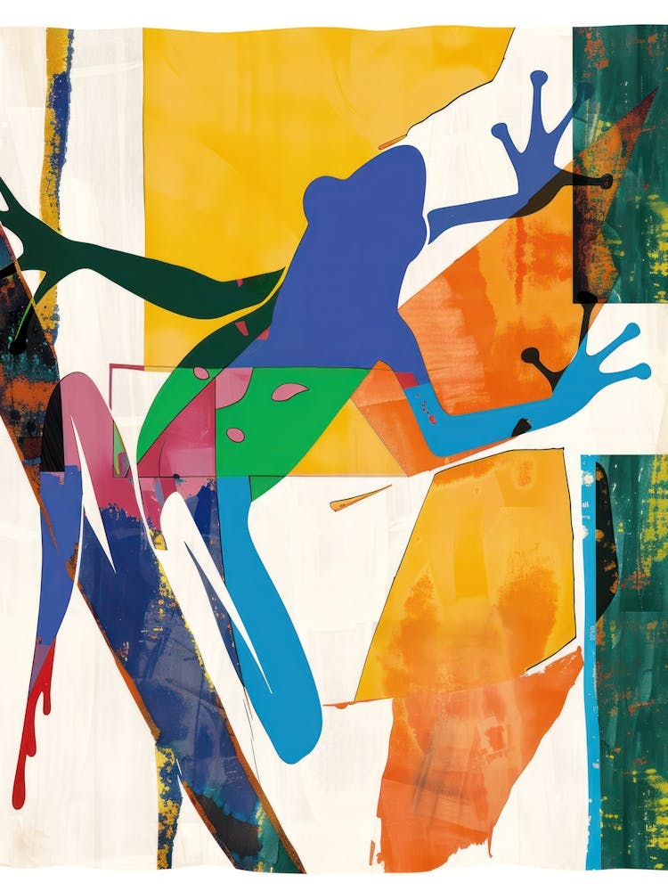 Frog 2 Cut Out Collage