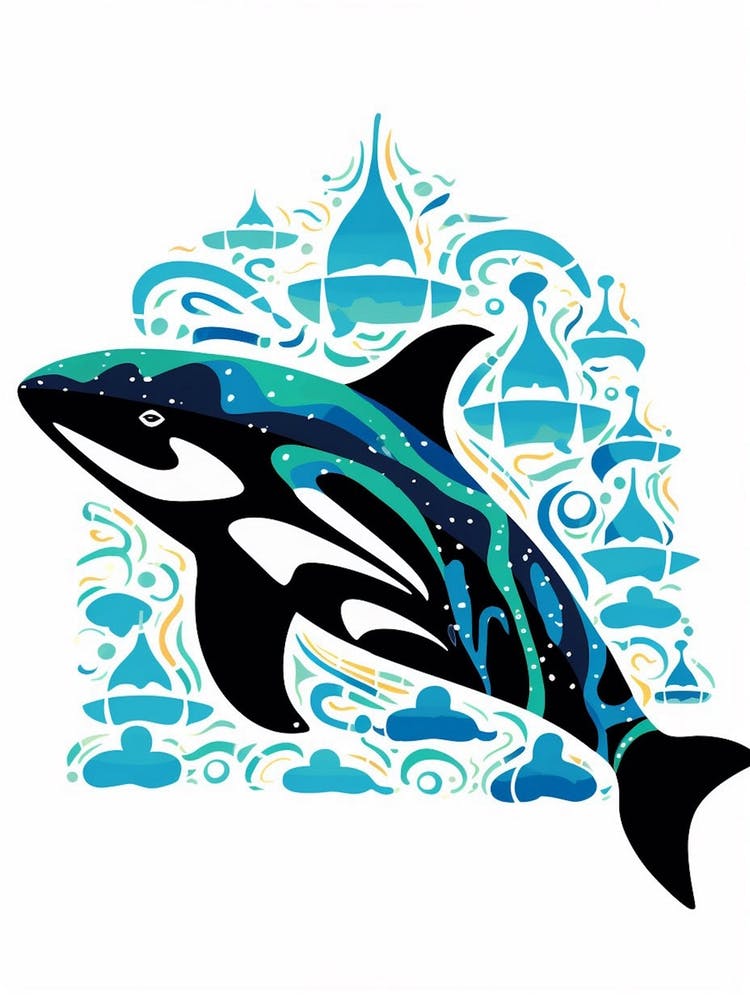 Orca Whale Pattern 2