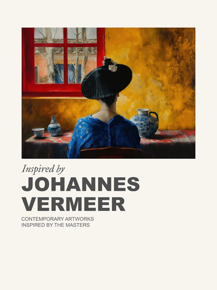 Museum Poster Inspired By Johannes Vermeer 1