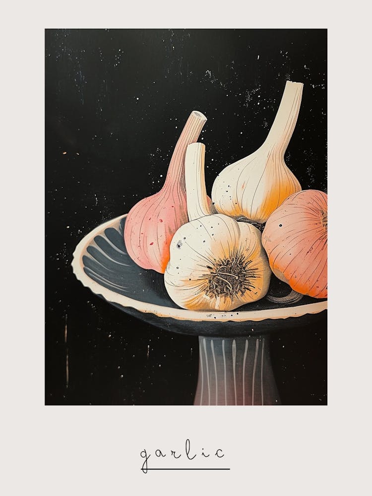 Art Deco Knoblauch 2 Poster