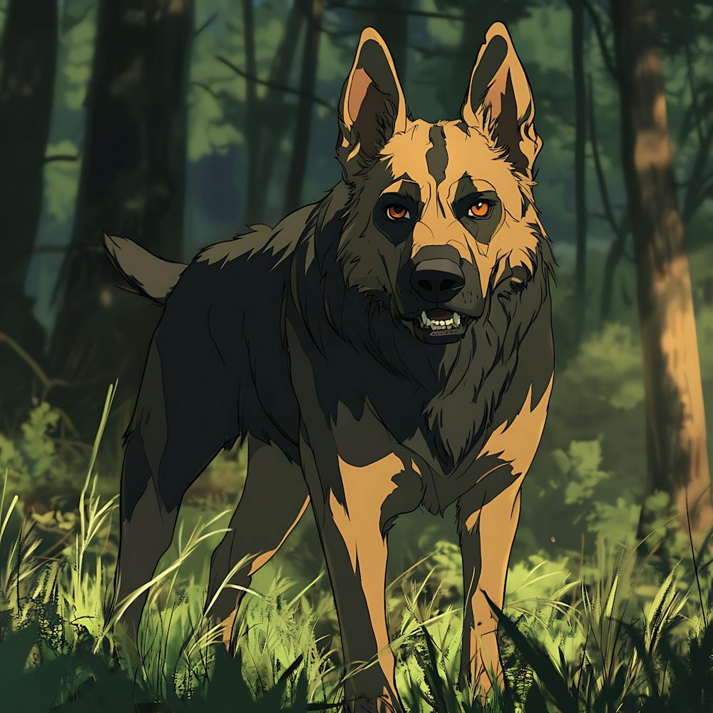 Giant Angry German Shepherd Dog 12