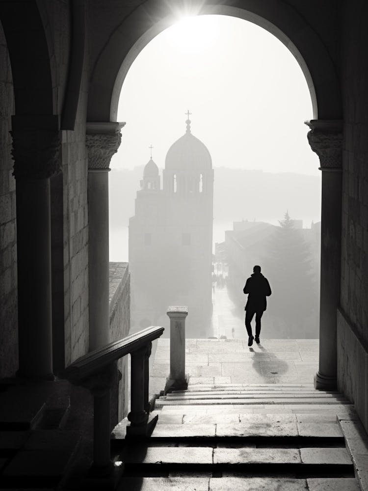 Dubrovnik, Croatia, Mediterranean Black And White Photography Analogue 5