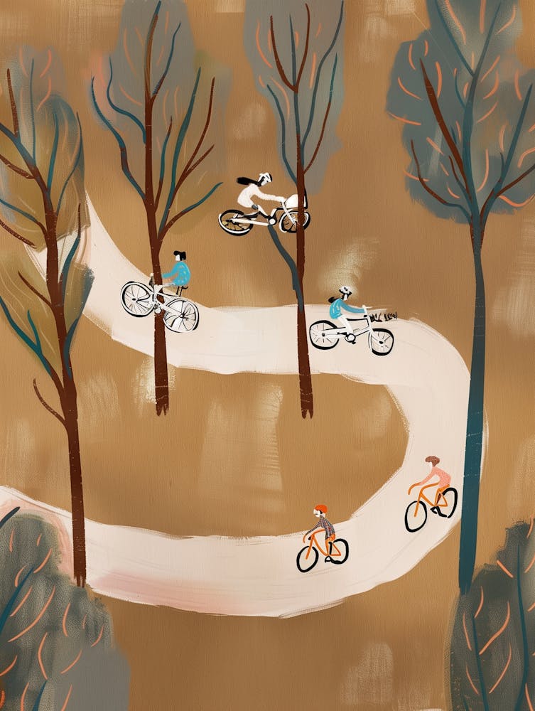 Bicycles In The Woods 1