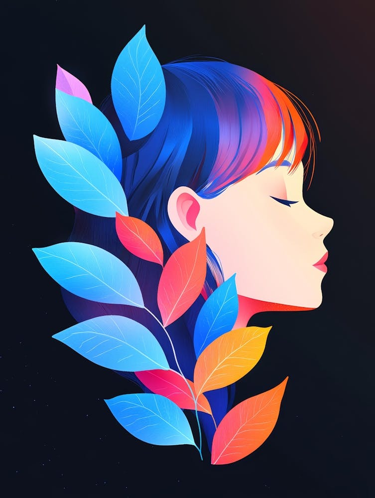 Girl With Leaves 13