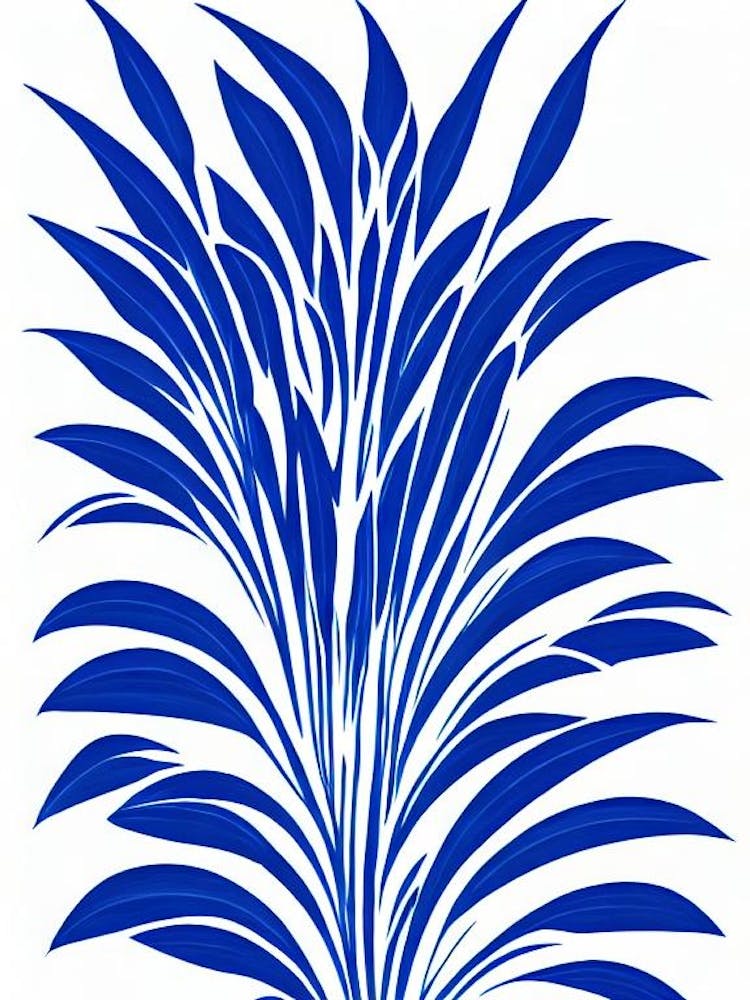 Spider Plant Stencil Style