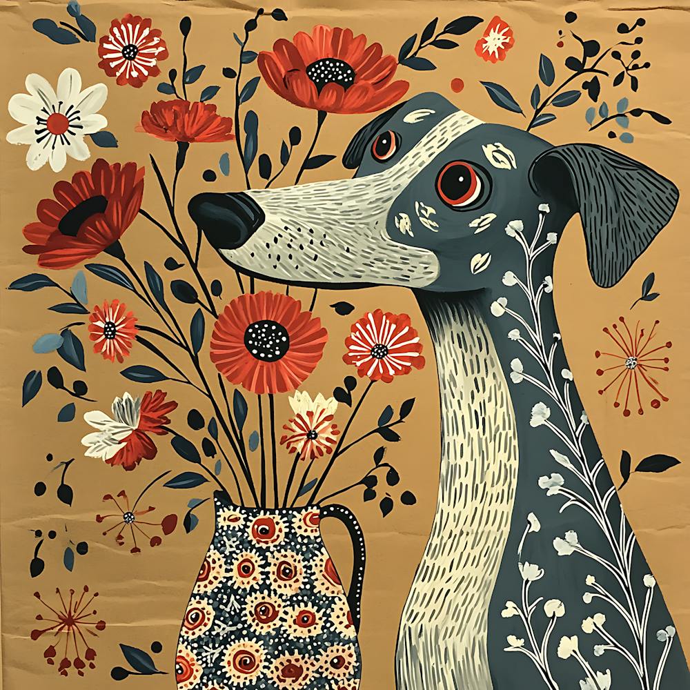 Dog In A Vase