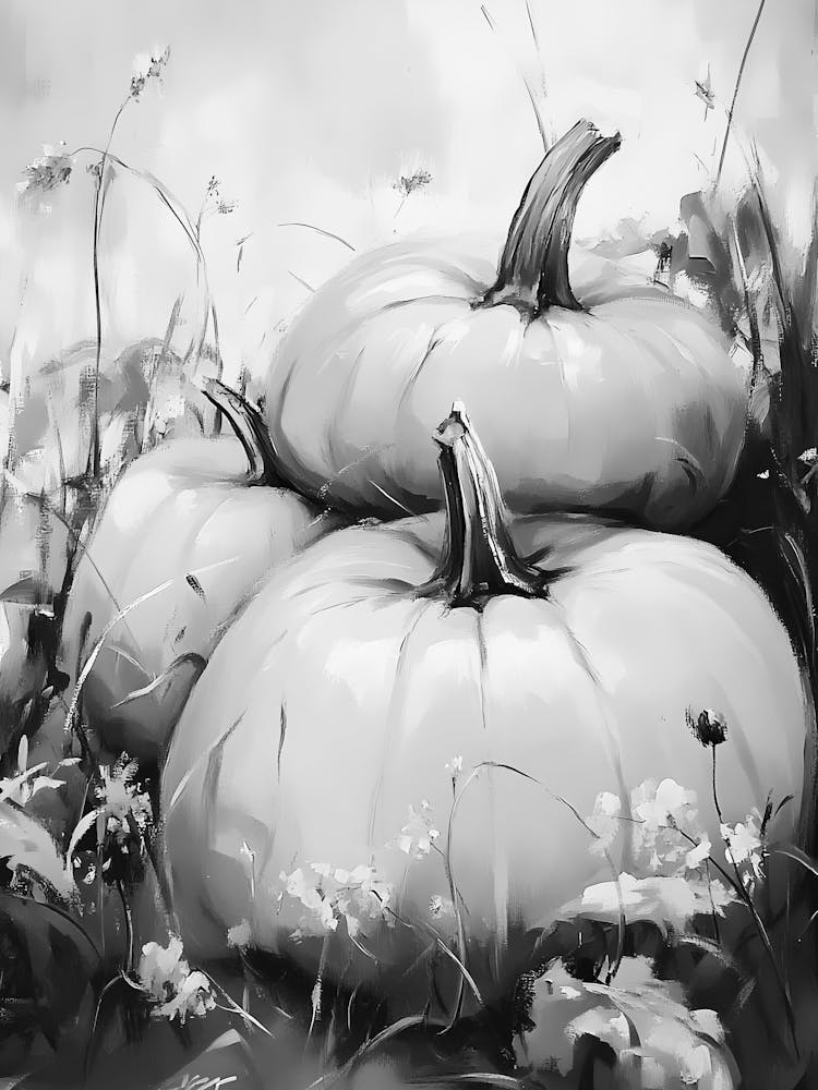 Black And White Pumpkins 15