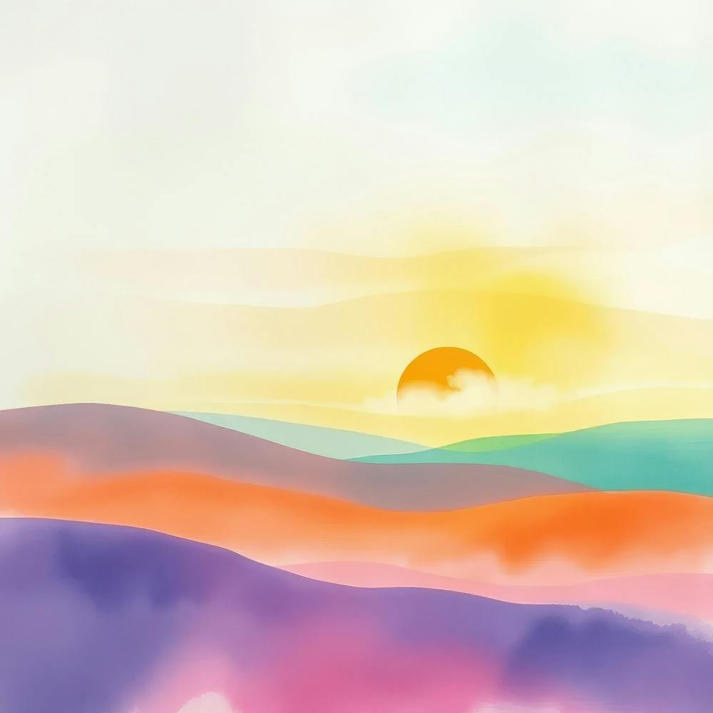 Aquarelllandschaft 3