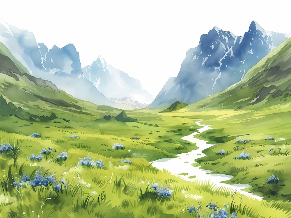 Oil paint Green Valley 1