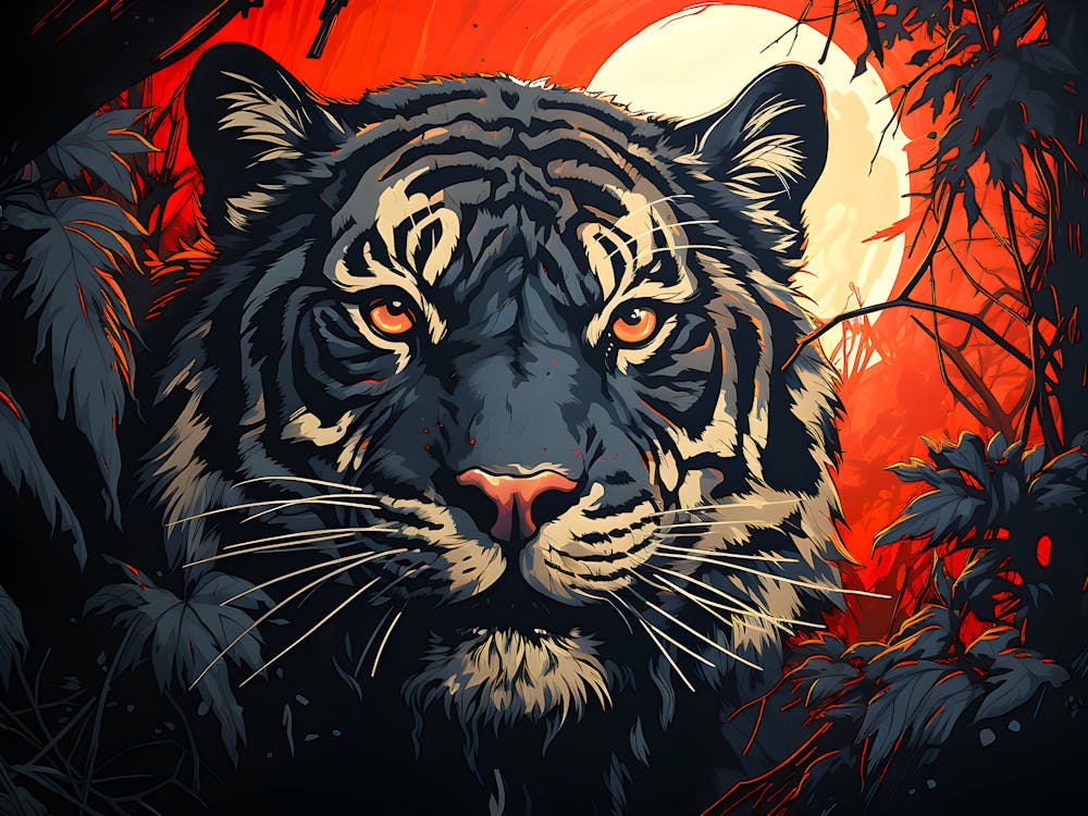 Tiger In The Jungle