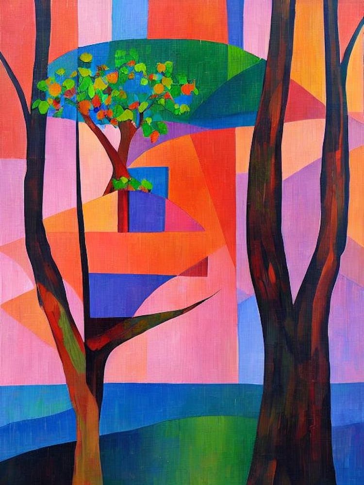 Cinnamon Tree Tree Cubist 1