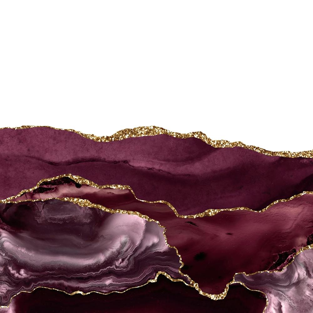 Burgundy & Gold Agate Texture 25