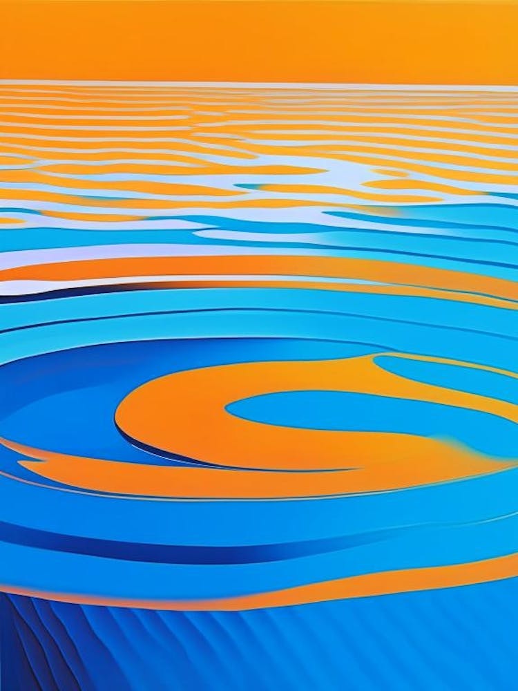 Water Ripples Waterscape Modern 1