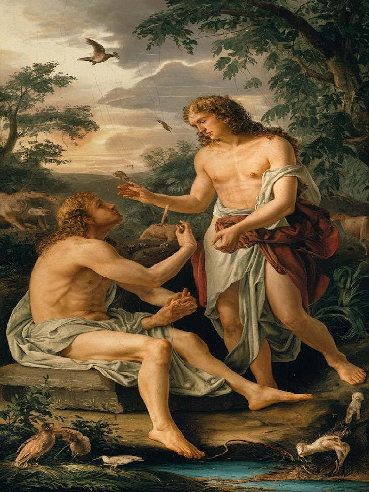 Bowler Hat Man & Blue Liquid Teapot In Dreamlike Atmosphere 3