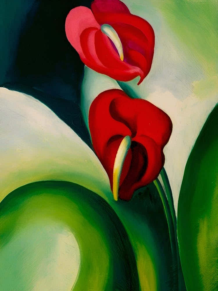 anthurium art Georgia O'Keeffe