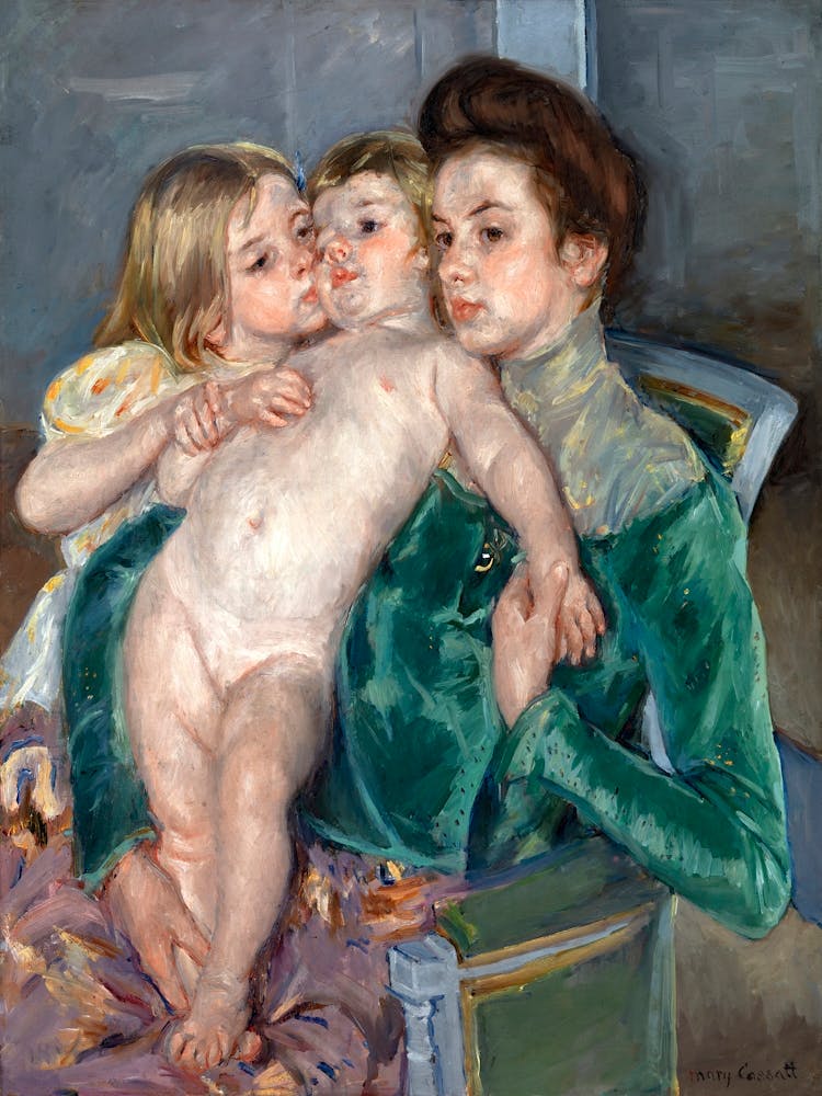 The Caress (1902), Mary Cassatt