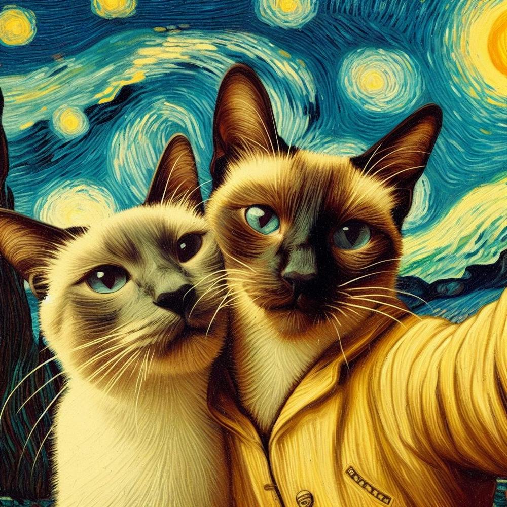 Starry Night Cats