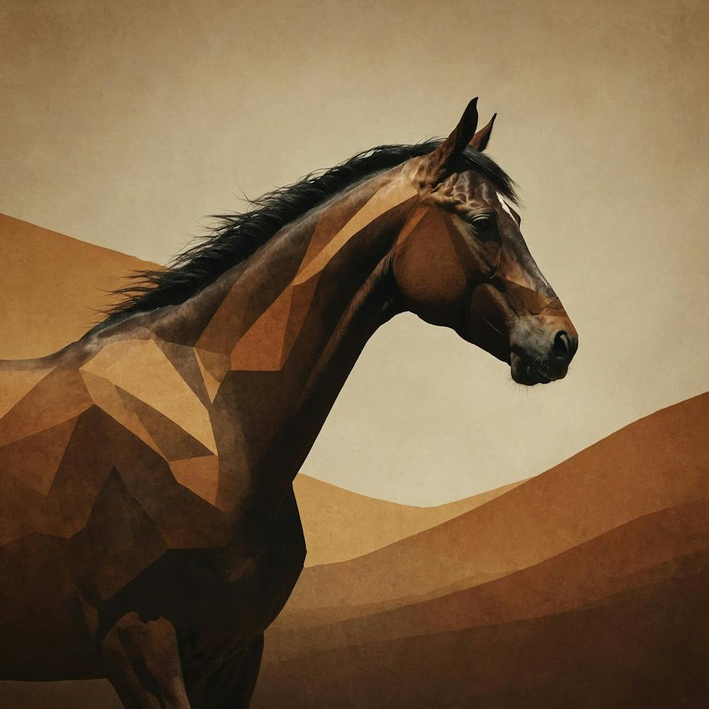 Horse In The Desert