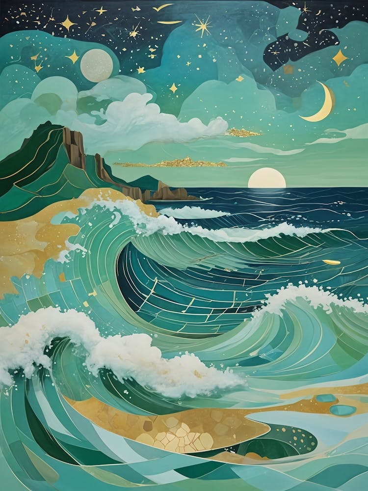 Cosmic Sky Over The Ocean no2