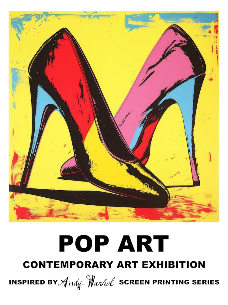 Poster High Heels Pop Art 1
